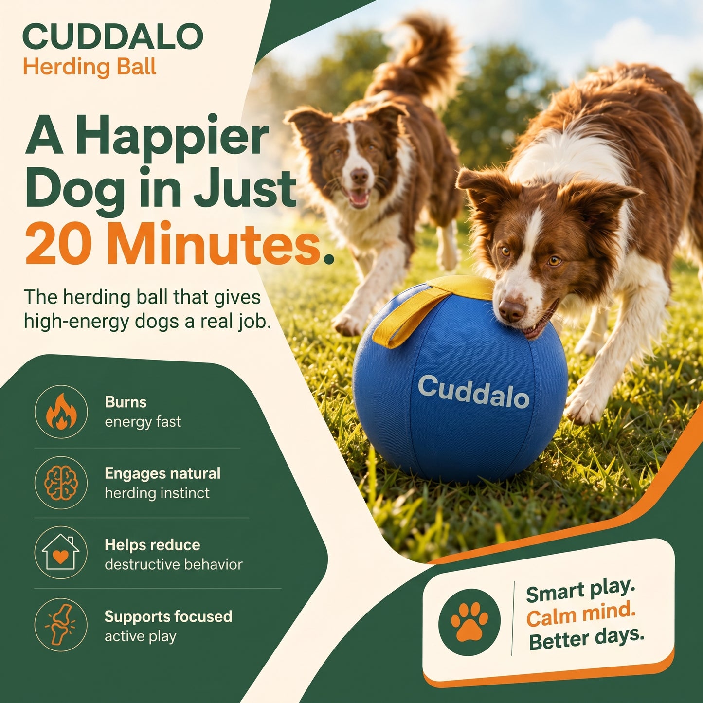 cuddalo™ Herding Ball for dogs
