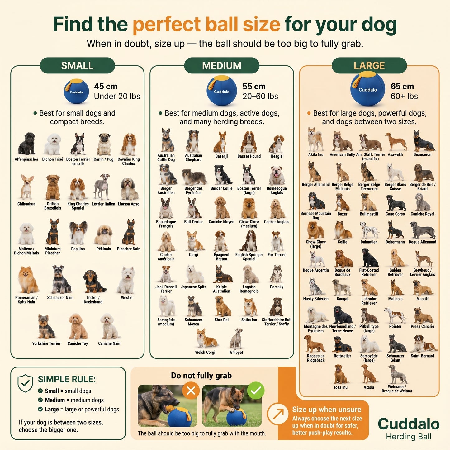 cuddalo™ Herding Ball for dogs